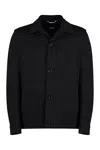 Hugo Boss Boss Fabric Overshirt In Black