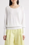 Hugo Boss Boss Fallonia Pointelle Crewneck Sweater