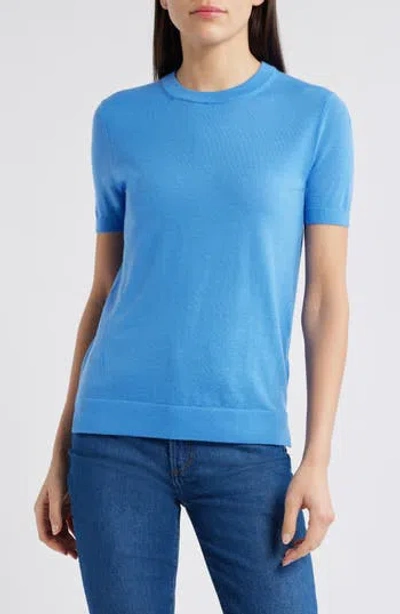Hugo Boss Boss Falyssiasi Wool T-shirt Sweater In Cornflower
