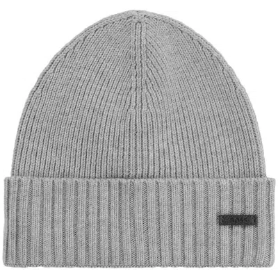 Hugo Boss Boss Fati Beanie Grey In Gray