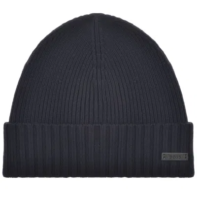 Hugo Boss Boss Fati Beanie Navy In Blue