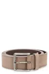 Hugo Boss Boss Faux Leather Belt In Brown