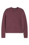 Hugo Boss Boss Fesbian Crewneck Sweater In Burgundy