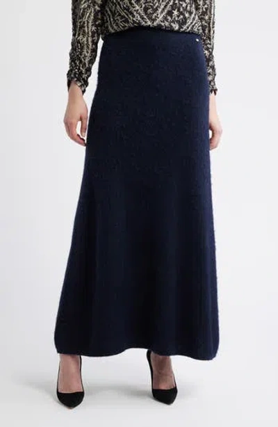 Hugo Boss Boss Fici Maxi Skirt In Blue