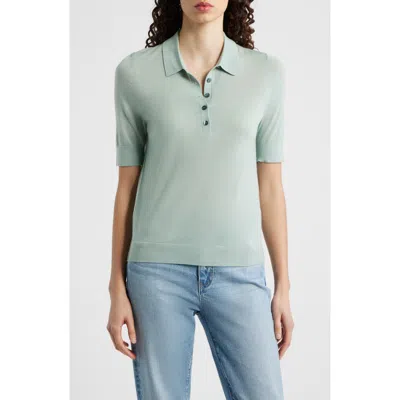Hugo Boss Boss Fidenka Merino Wool Polo In Green