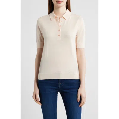 Hugo Boss Boss Fidenka Merino Wool Polo In Neutral