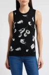Hugo Boss Merino Wool Knitted Top With Tulip Jacquard