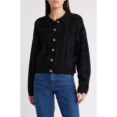 HUGO BOSS BOSS FIRONIA METALLIC PLAID JACKET