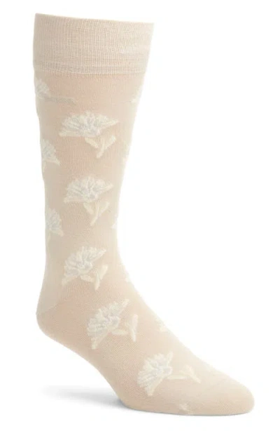 Hugo Boss Boss Floral Jacquard Cotton Blend Dress Socks