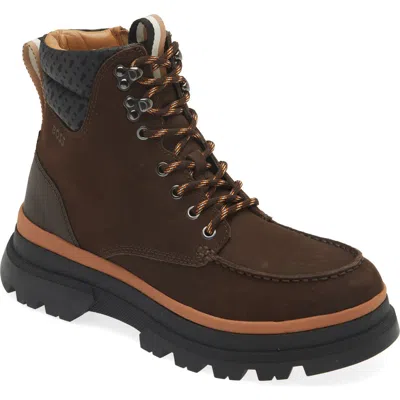 Hugo Boss Boss Foster Boot In Dark Brown