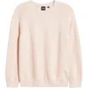 Hugo Boss Boss Fovila Crewneck Sweater In Neutral