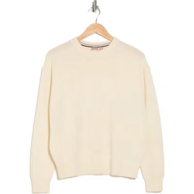Hugo Boss Boss Fracey Cashmere Crew Sweater In Natural