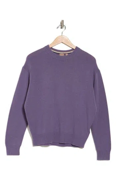 Hugo Boss Boss Fraceysan Crewneck Cashmere Sweater In Medium Purple