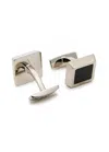 Hugo Boss Boss Franzisko Enamelled Cufflinks In Black