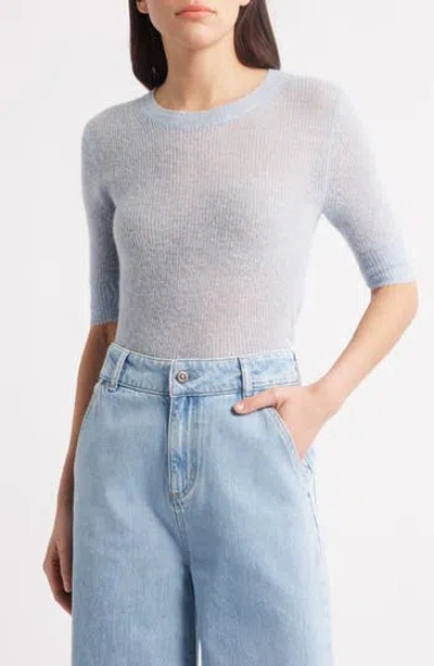 Hugo Boss Boss Fusionana Short Sleeve Sweater In Lt Past/bu