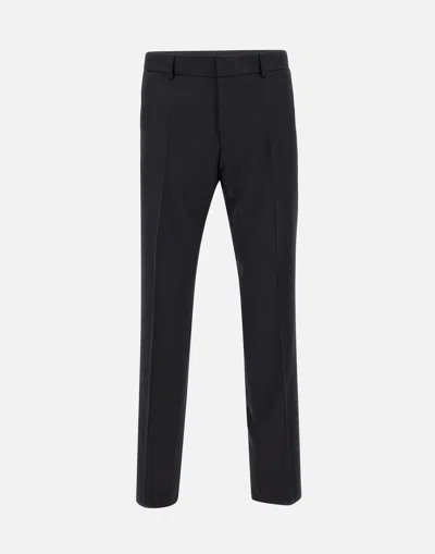 Hugo Boss Boss Genius One Slim Fit Wool Pants In Black