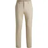 Hugo Boss Boss Genius Slim Fit Dress Pants In Sand