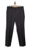 Hugo Boss Boss Genius Slim Fit Flat Front Wool Dress Pants In Grey
