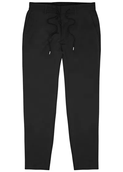 Hugo Boss Boss Genius Slim-leg Stretch-crepe Trousers In Black