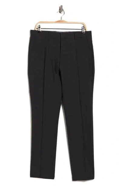 Hugo Boss Boss Genius Virgin Wool Blend Flat Front Dress Pants In Gray