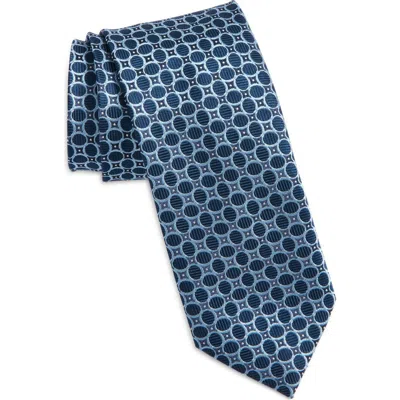 Hugo Boss Boss Geo Jacquard Tie In Blue