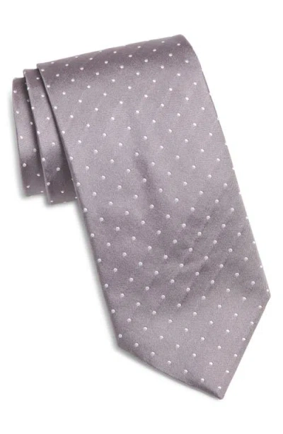 Hugo Boss Boss Geometric Silk Tie In Black
