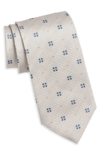 Hugo Boss Boss Geometric Silk Tie In Pink