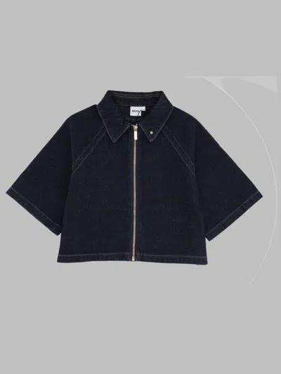 Hugo Boss Boss Giacca In Denim Con Maniche Larghe In Black