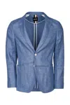 Hugo Boss Tailored Jacket With Flap Pockets And Vent In White