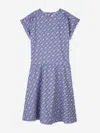Hugo Boss Boss Girls Jacquard Monogram Dress In Blue
