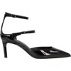 Hugo Boss Boss Gracey Ankle Strap Pointed Toe Pump In Black