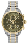 Hugo Boss Grand Prix 44 Chronograph, 44mm In Silver