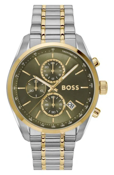 HUGO BOSS BOSS GRAND PRIX BRACELET WATCH, 44.5MM