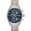 Hugo Boss Boss Grand Prix Chronograph Bracelet Watch, 40mm In Blue