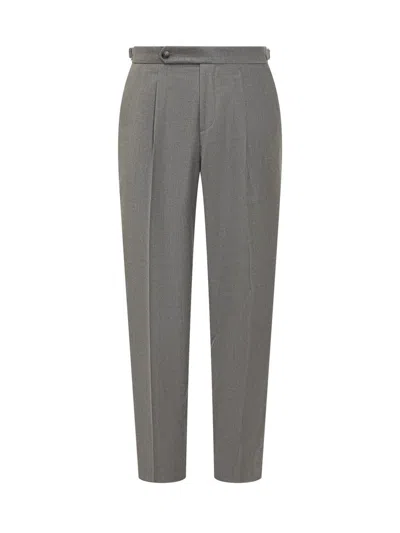 Hugo Boss Boss Gray Boss Pants With Pences And Zip Closure