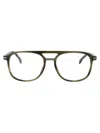 Hugo Boss Boss Green Horn Acetate Glasses In Green