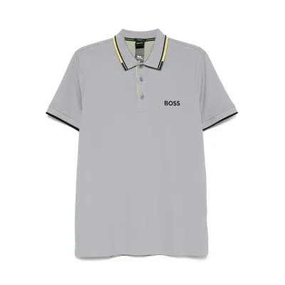 Hugo Boss Boss Grey Polo Shirts Men In Gray
