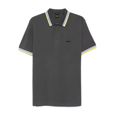 Hugo Boss Boss Grey Polo Shirts Men In Gray