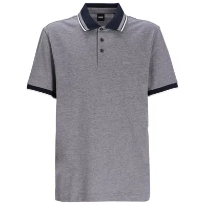 Hugo Boss Boss Grey Polo Shirts Men In Gray
