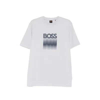 HUGO BOSS BOSS GREY T-SHIRTS & VESTS - T-SHIRTS MEN