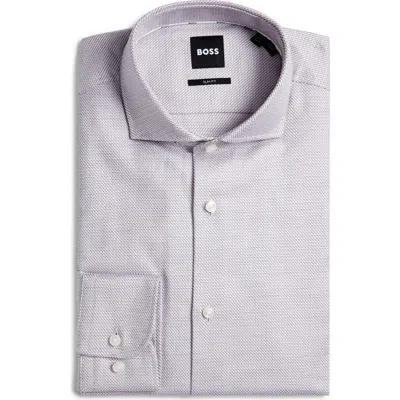 Hugo Boss Boss H-hank Kent Dress Shirt In Gray
