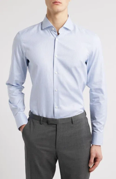 Hugo Boss Boss H-hank Kent Dress Shirt In Light Blue