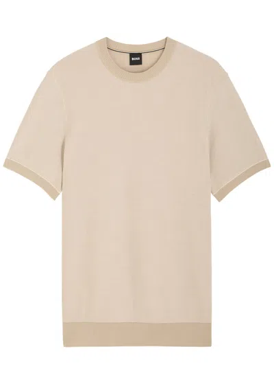 Hugo Boss Boss H-jianfranco Cotton-knit T-shirt