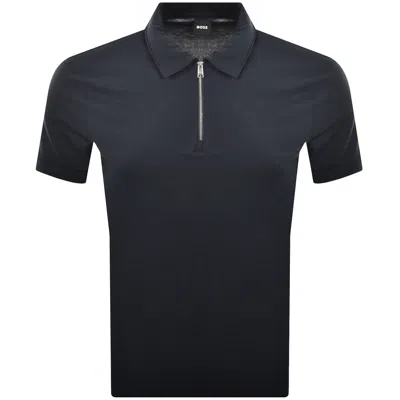 Hugo Boss Boss H Paras 57 Polo T Shirt Navy In Blue