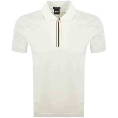 Hugo Boss Boss H Paras 65 Polo T Shirt Light Beige In Sand