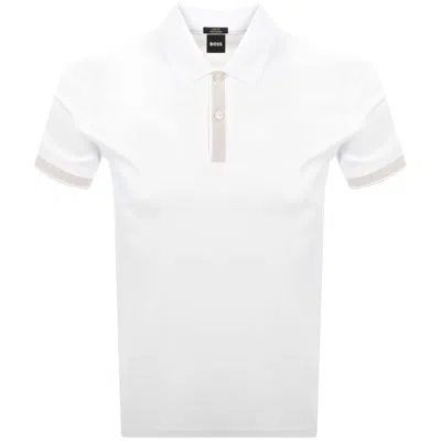 Hugo Boss Boss H Phillipson Polo T Shirt White