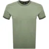 Hugo Boss Boss H Tessler 200 Slim Fit T Shirt Green In Green