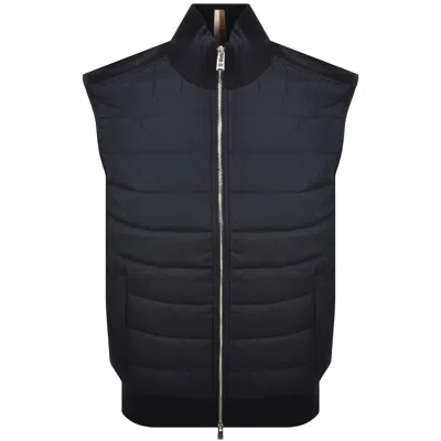 Hugo Boss Boss H Urwin Gilet Navy In Blue