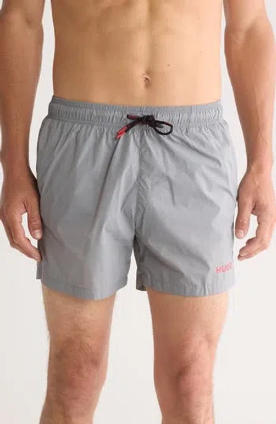 Hugo Boss Boss Haiti Swim Shorts In Medium Grey