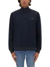 Hugo Boss Boss Sweatshirt With Logo In Blue